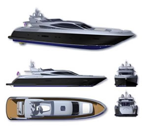 Monohull powerboats over 20m