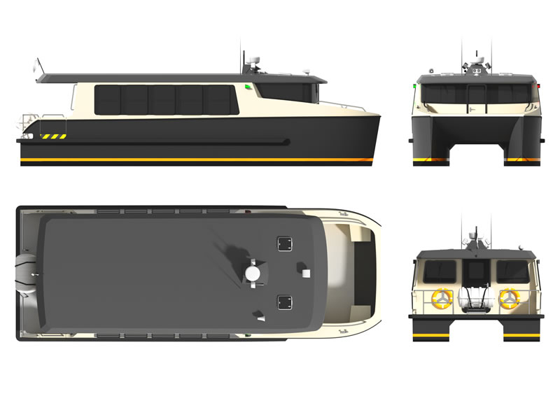 Water Bus Drawing.pdf ASV1250 12.5m 'Water Bus' - Designed by AM Design, Thailand